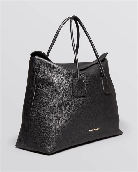 burberry large grainy leather tote|extra large Burberry tote bag.